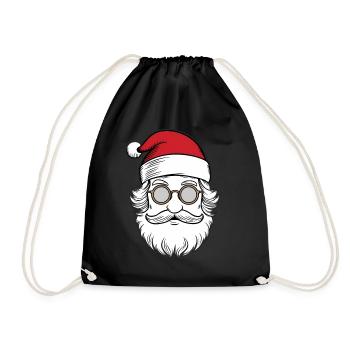 Weihnachtsmann Santa Claus Christmas Weihnachten - Drawstring Bag - black - Front