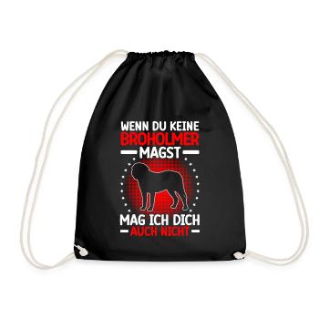 Broholmer mag dich auch nicht Broholmer - Turnbeutel - Schwarz - Vorne