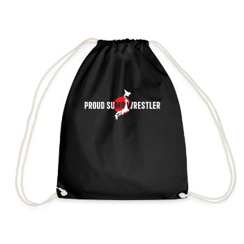 Sumo Fighter Sumo Wrestling - Proud sumo wrestler - Drawstring Bag - black - Front