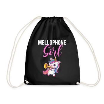 Mellophone Girl, marching band mellophone - Turnbeutel - Schwarz - Vorne