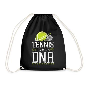 Drôle de joueur de tennis Raquette Tennis - Sac de sport léger - noir - Devant