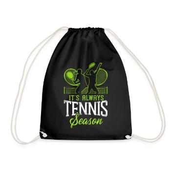 Funny Tennis Player Racket It's - Turnbeutel - Schwarz - Vorne