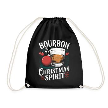 de Noël Bourbon Style Vintage - Sac de sport léger - noir - Devant