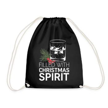 Rempli d’ de Noël - Sac de sport léger - noir - Devant