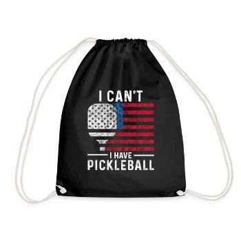 Pickleball Pickleballer USA Dink Paddle hobby - Sac de sport léger - noir - Devant