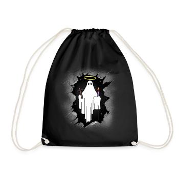fantôme fantômes minuit Halloween heure des sorcières - Sac de sport léger - noir - Devant