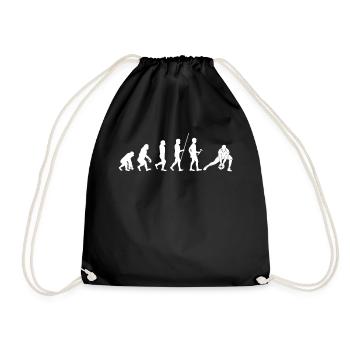 Baseball Sport Baseballspieler Pitcher Catcher USA - Turnbeutel - Schwarz - Vorne