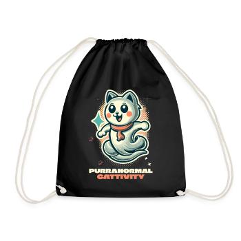 Purranormal Cattivity Spooky Cat Lover - Sac de sport léger - noir - Devant