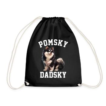 Pomsky dadsky dog - Turnbeutel - Schwarz - Vorne