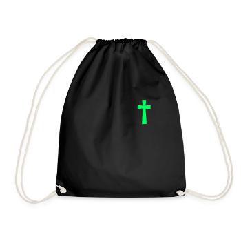 Jesus Christus Christlich Christentum Gott Bibel - Turnbeutel - Schwarz - Vorne