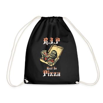 Rest In Pizza Drôle d’amateur de pizza Dire - Sac de sport léger - noir - Devant