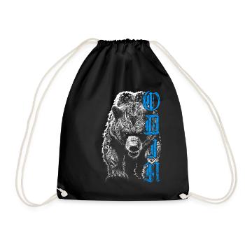 Odin Grizzly Ours Mythologie nordique Nordique - Sac de sport léger - noir - Devant