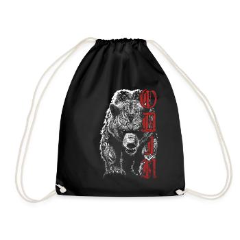 Odin Grizzly Ours Mythologie nordique Viking - Sac de sport léger - noir - Devant