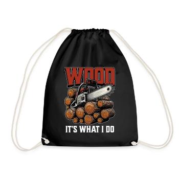Bûcheron C’est ce que je fais Menuisier Bûcheron - Sac de sport léger - noir - Devant