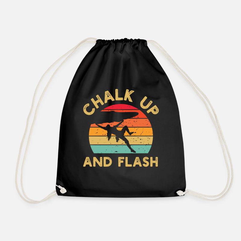 Chalk Up Und Flash Boulderer Boulder - Turnbeutel - Schwarz