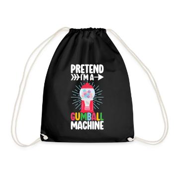 Machine à chewing-gum Machine à chewing-gum - Sac de sport léger - noir - Devant
