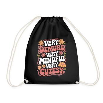très réservé très attentif très mignon - Sac de sport léger - noir - Devant