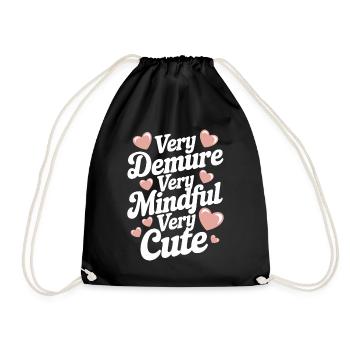 très timide très conscient très doux - Sac de sport léger - noir - Devant