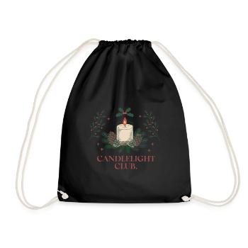 Candlelight Club - Cosy festive atmosphere - Drawstring Bag - black - Front