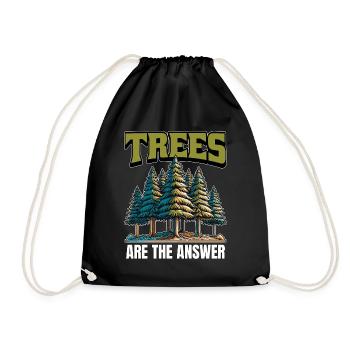 Tree Surgeon Trees Are The Answer Arboriculturist - Turnbeutel - Schwarz - Vorne