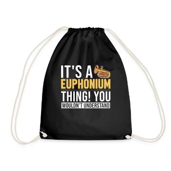 C’est un euphonium, un instrument, un euphoniste - Sac de sport léger - noir - Devant