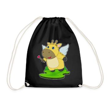 Baguette de fée girafe - Sac de sport léger - noir - Devant
