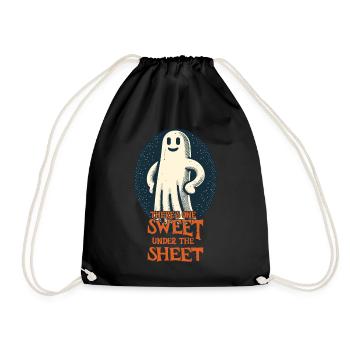 Last Minute Kostüm Unheimliches Halloween - Turnbeutel - Schwarz - Vorne