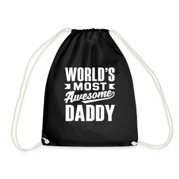 Weltbester Papa - Turnbeutel - Schwarz - Vorne