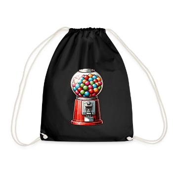 Machine à chewing-gum Machine à chewing-gum - Sac de sport léger - noir - Devant