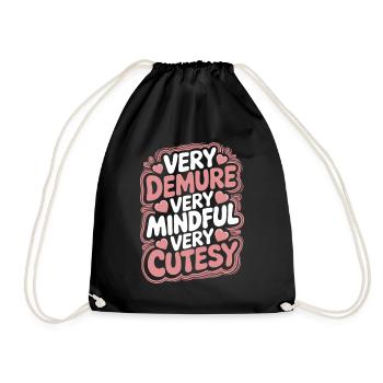 très réservé très attentif très mignon - Sac de sport léger - noir - Devant
