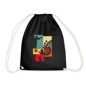 Cadeau de fléchettes Jeu de fléchettes Bullseye - Sac de sport léger - noir - Devant