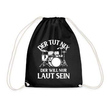 Tambours Tambours Baguette Batteur Musique Groupe Rock - Sac de sport léger - noir - Devant