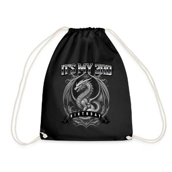 Dragon 3ème anniversaire Dragon - Sac de sport léger - noir - Devant