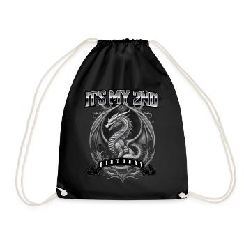 Dragon 2ème anniversaire Dragon - Sac de sport léger - noir - Devant