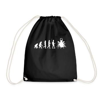 Tambours Tambours Baguette Batteur Musique Groupe Rock - Sac de sport léger - noir - Devant