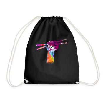 Tambours Baguettes Tambours Batteur Musique Groupe Rock - Sac de sport léger - noir - Devant
