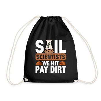 Bodenwissenschaftler Soil Science - Drawstring Bag - black - Front
