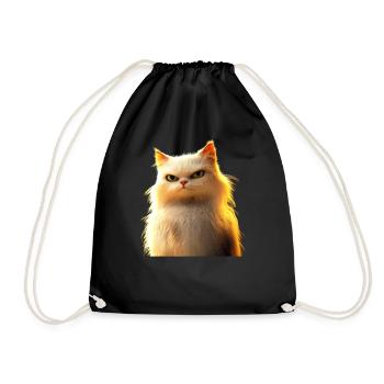 Persian Cat Persian Cat Persian Cat Cute Cats - Drawstring Bag - black - Front