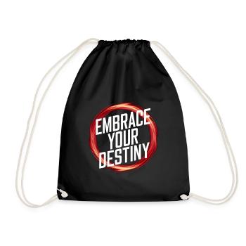 Embrassez votre destin - Sac de sport léger - noir - Devant