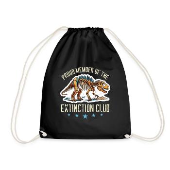 Paleontology Proud Member Of The Fossil Collector - Turnbeutel - Schwarz - Vorne
