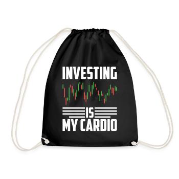 Day Trading Day Trader Stock Exchange Stock Market - Drawstring Bag - black - Front