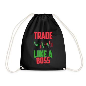 Day Trading Day Trader Bourse Bourse - Sac de sport léger - noir - Devant