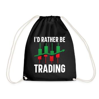 Day Trading Day Trader Bourse Bourse - Sac de sport léger - noir - Devant