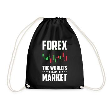 Trading Forex Trader Marché financier - Sac de sport léger - noir - Devant