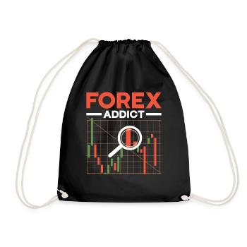 Trading Forex Trader Marché financier - Sac de sport léger - noir - Devant