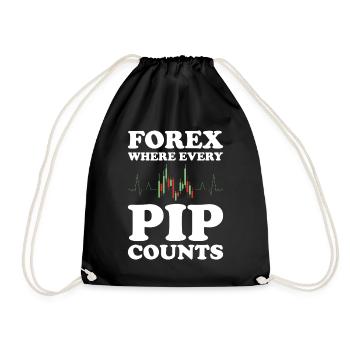 Trading Forex Trader Marché financier - Sac de sport léger - noir - Devant