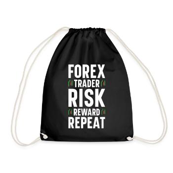 Trading Forex Trader Marché financier - Sac de sport léger - noir - Devant