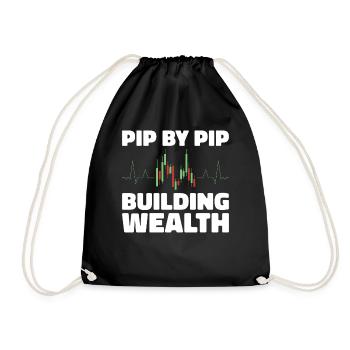 Trading Forex Trader Marché financier - Sac de sport léger - noir - Devant