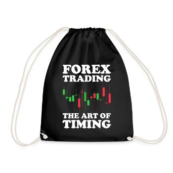 Trading Forex Trader Marché financier - Sac de sport léger - noir - Devant
