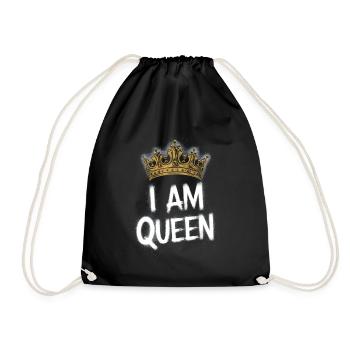 Je suis la reine diadem - Sac de sport léger - noir - Devant